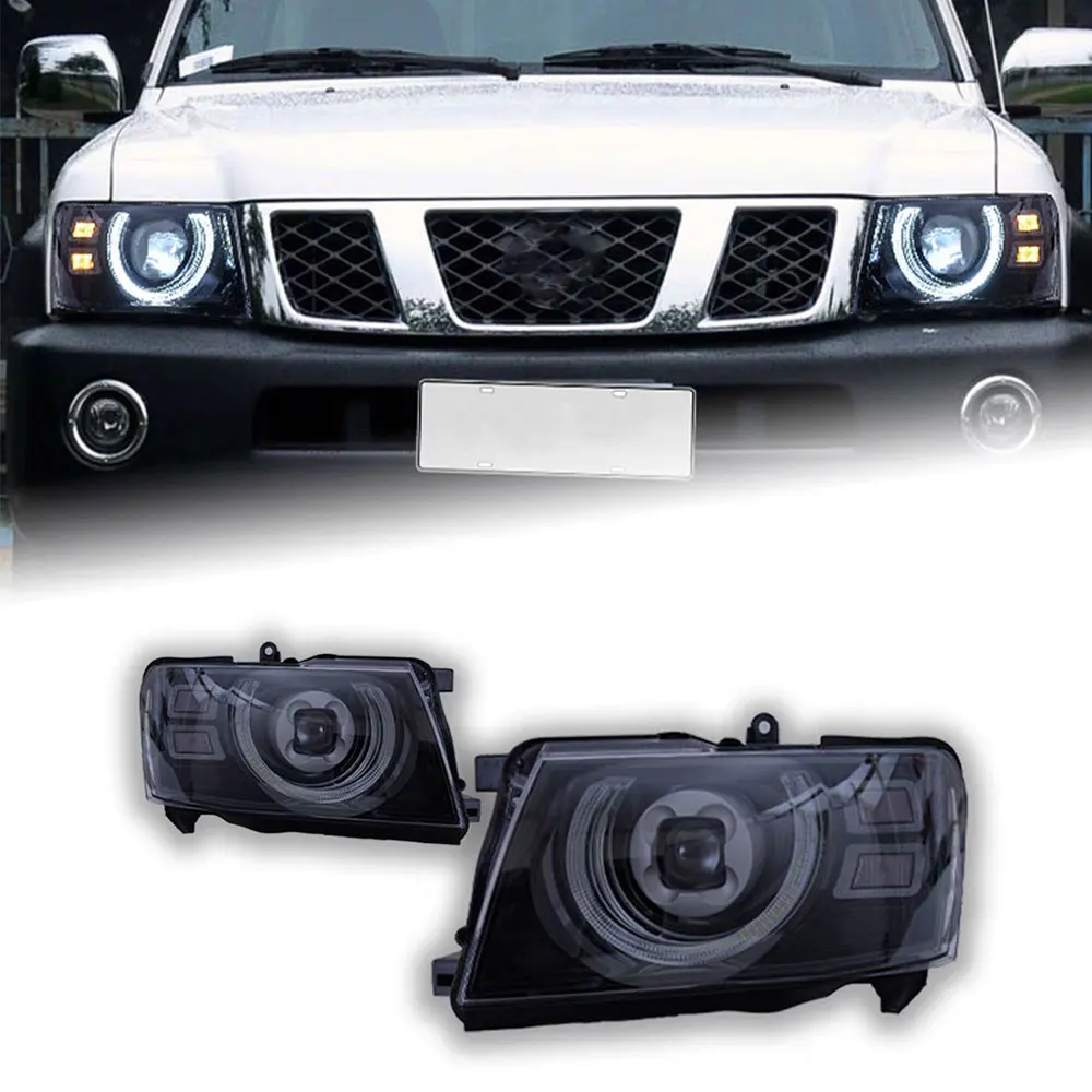 Комплект автомобильных фар для Nissan Patrol Y61 Светодиодные фары 2005-2022 гг.
Комплект автомобильных фар для Nissan Patrol Y61 Светодиодные фары 2005-2022 гг.
