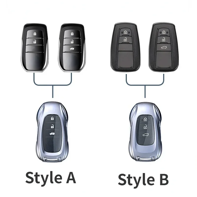 For Toyota Hanrada Prado CHR Zinc Alloy Silver Car Key Protection Shell Cartoon Smart Remote Key Cover Car Accessories
For Toyota Hanrada Prado CHR Zinc Alloy Silver Car Key Protection Shell Cartoon Smart Remote Key Cover Car Accessories