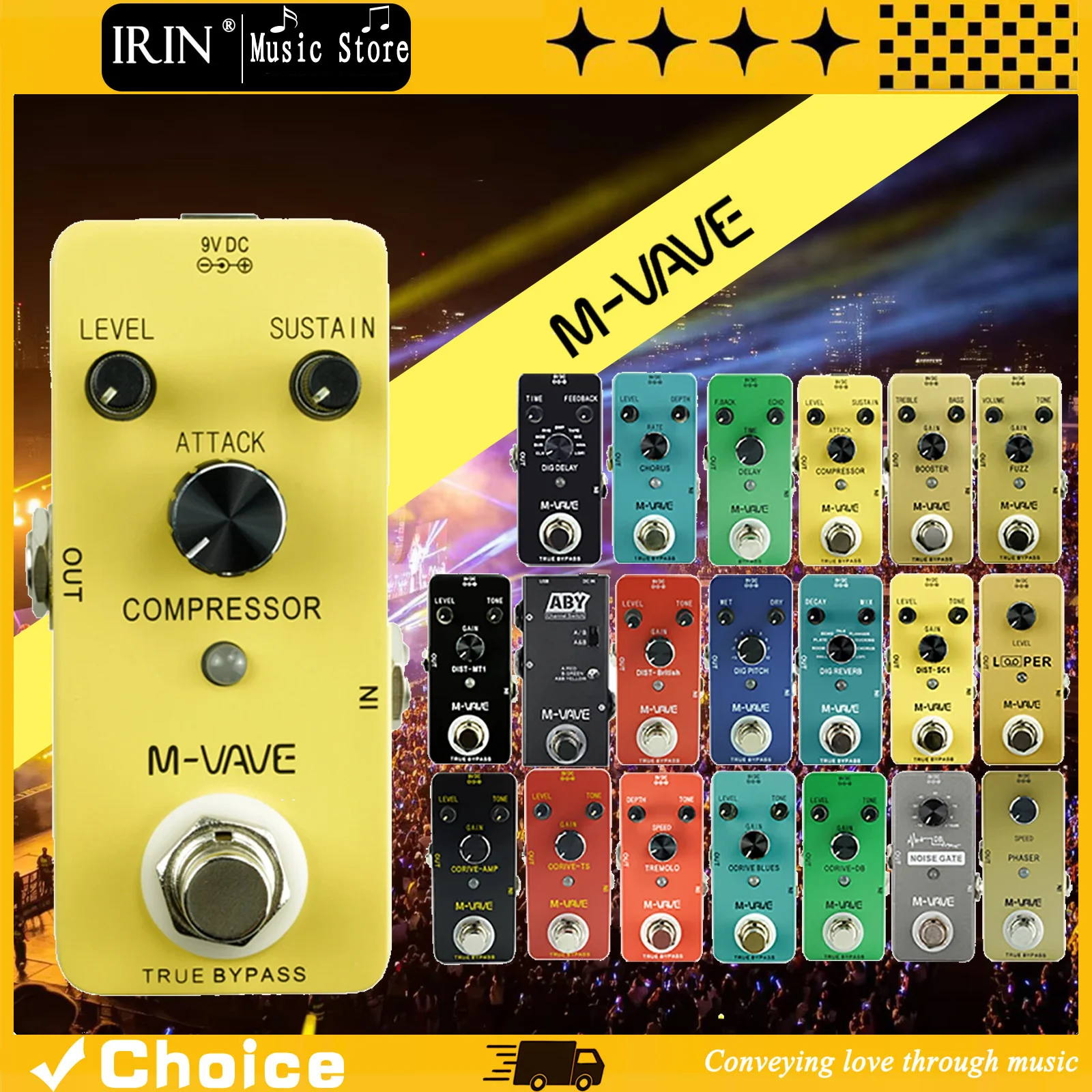 M-VAVE Electric Guitar Effect Pedal FUZZ/Classic DELAY/CHORUS/Distortion//Distortion-MT1 Effect Pedal Guitar Accessories
M-VAVE Electric Guitar Effect Pedal FUZZ/Classic DELAY/CHORUS/Distortion//Distortion-MT1 Effect Pedal Guitar Accessories