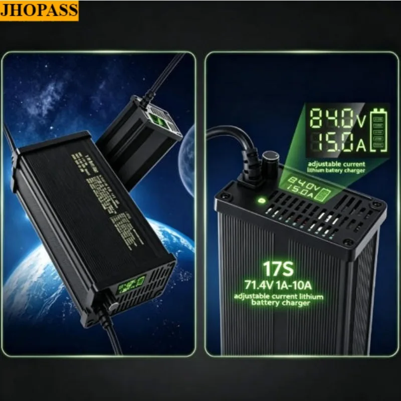 220V Smart 71.4V 1A to 10A LCD 17S adjustable current Li-ion LiFePO4 Lithium Charger Forklift Truck Floor Scrubber UK EU AU Plug
220V Smart 71.4V 1A to 10A LCD 17S adjustable current Li-ion LiFePO4 Lithium Charger Forklift Truck Floor Scrubber UK EU AU Plug