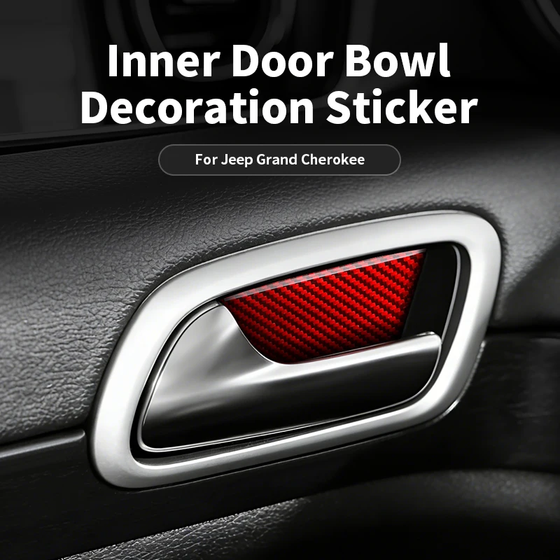 For Jeep Grand Cherokee Carbon Fiber Car Door Inner Handle Trim Sticker Car Interior Anti-Scratch Protection Tuning Accessories
For Jeep Grand Cherokee Carbon Fiber Car Door Inner Handle Trim Sticker Car Interior Anti-Scratch Protection Tuning Accessories