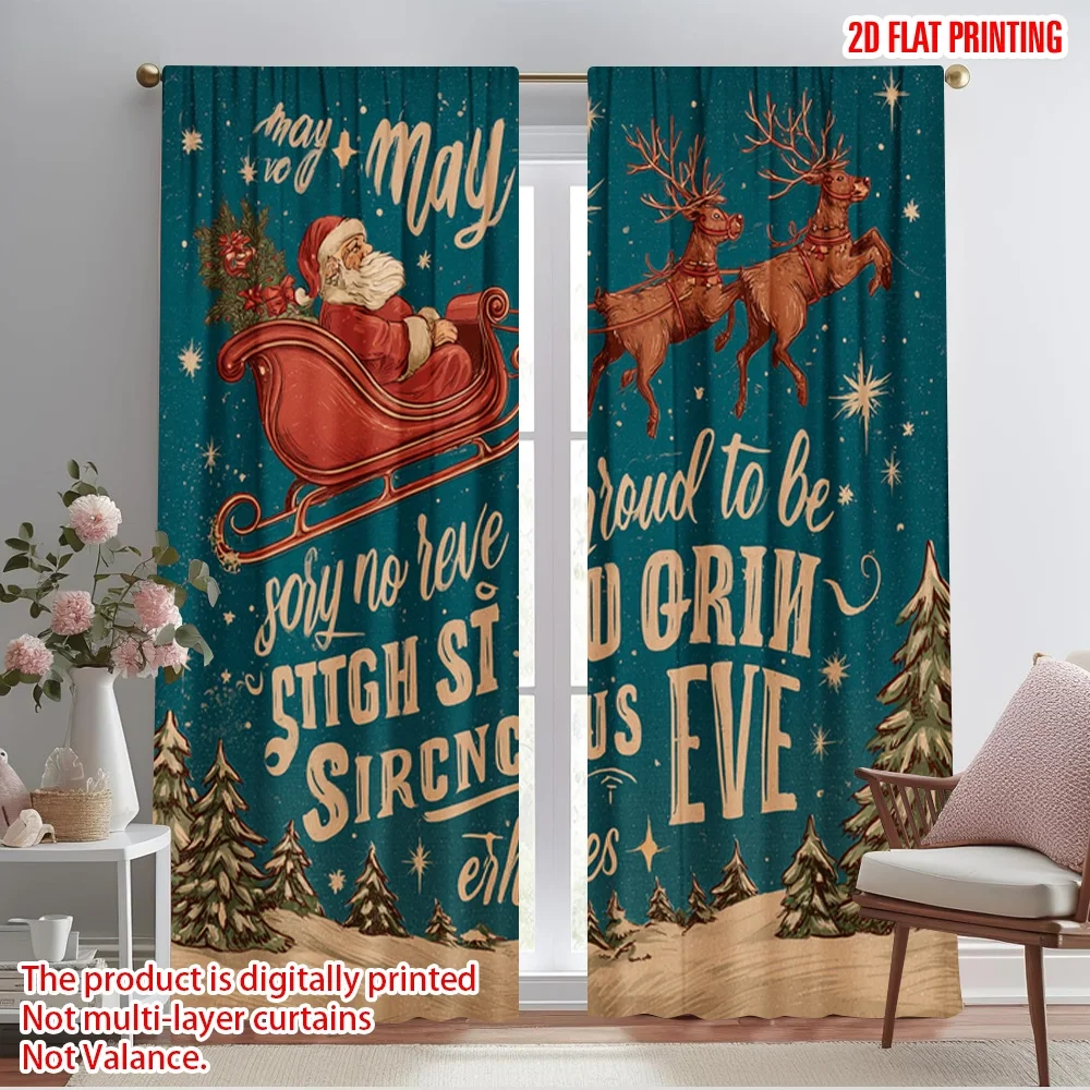 2pcs,2D plane printing Print Curtains Santa Sleigh & Snowflakes Polyester Woven (without rod) All Seasons for Living Room,
2pcs,2D plane printing Print Curtains Santa Sleigh & Snowflakes Polyester Woven (without rod) All Seasons for Living Room,