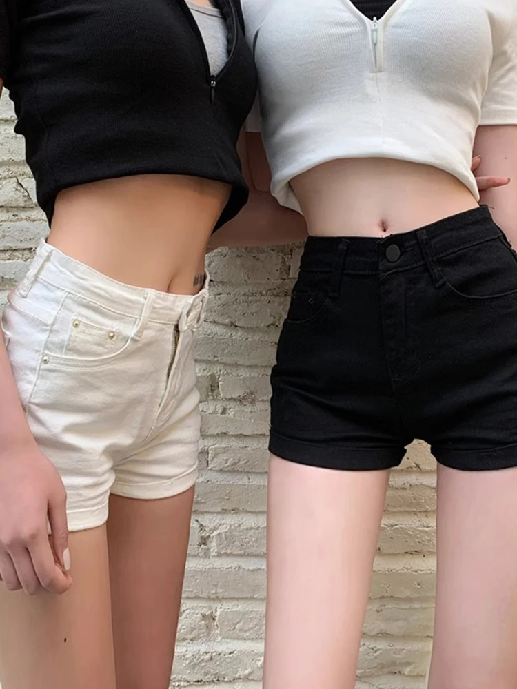 High Waist Denim Shorts Women's plus Size Summer Black Slimming Flattering A-Line Hot Pants Casual Cotton Stretch Denim
High Waist Denim Shorts Women's plus Size Summer Black Slimming Flattering A-Line Hot Pants Casual Cotton Stretch Denim