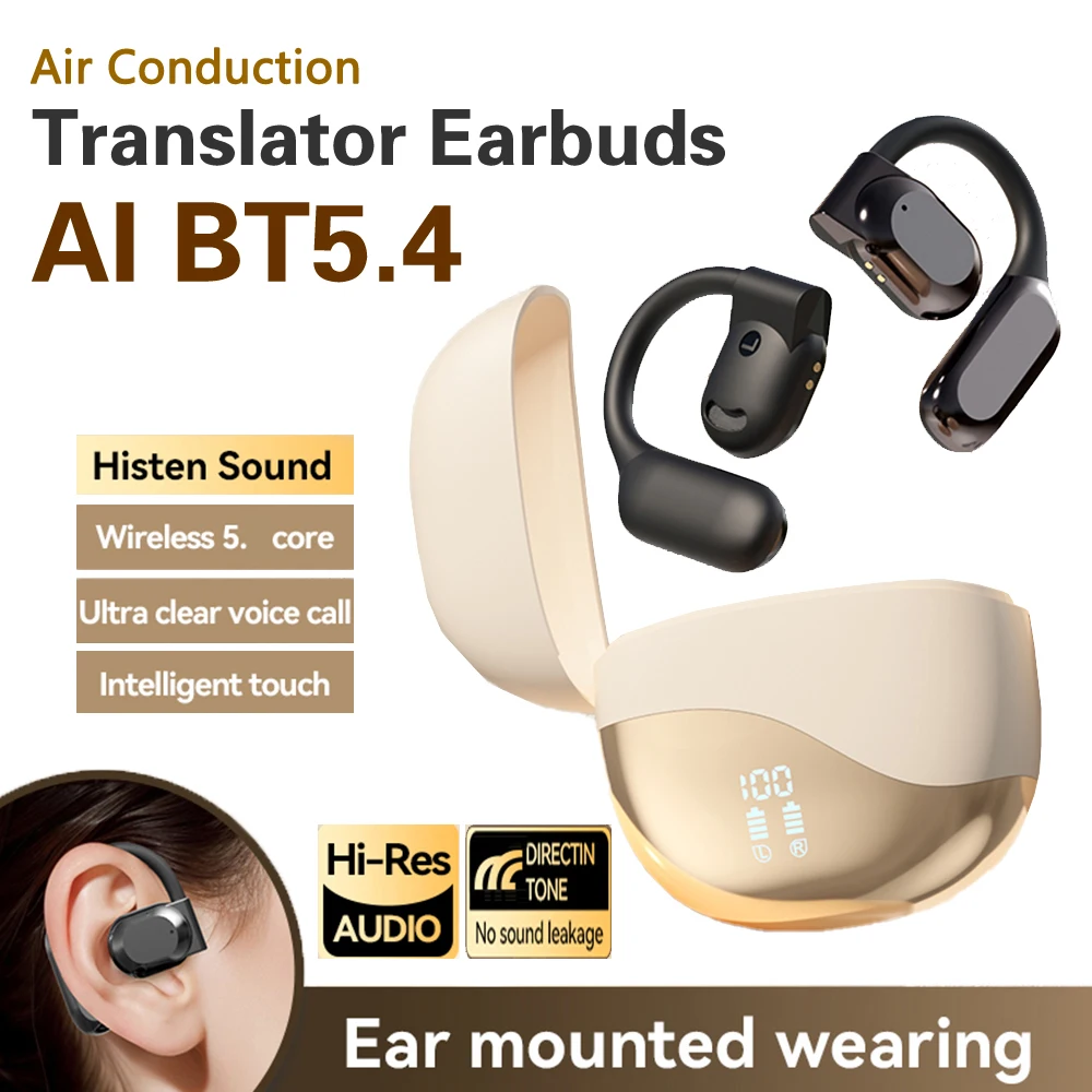Наушники-переводчики с искусственным интеллектом в режиме реального времени, Bluetooth 5,4, голос на все языки, гарнитура, устройство для перевода искусственного интеллекта на английском языке
Наушники-переводчики с искусственным интеллектом в режиме реального времени, Bluetooth 5,4, голос на все языки, гарнитура, устройство для перевода искусственного интеллекта на английском языке