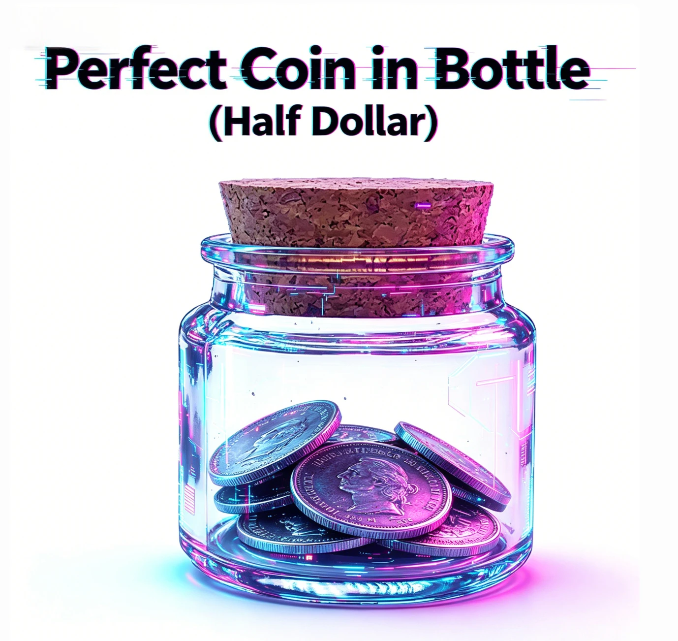 Perfect Coin in Bottle (Half Dollar) Mickael Chatelain Magic Trick Gimmick Prop Magician Close Up Illusion Mentalism Comedy
Perfect Coin in Bottle (Half Dollar) Mickael Chatelain Magic Trick Gimmick Prop Magician Close Up Illusion Mentalism Comedy
