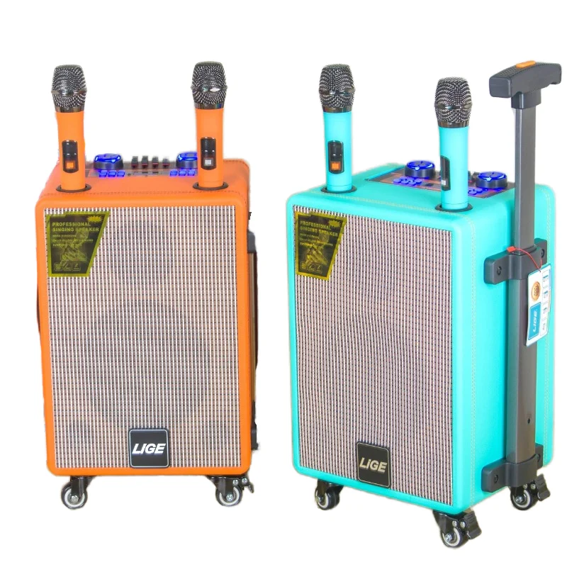 Bluetooth Speaker High Power Pull Rod Speaker Suitable for Outdoor Parties with Two Microphones Led Lights
Bluetooth Speaker High Power Pull Rod Speaker Suitable for Outdoor Parties with Two Microphones Led Lights
