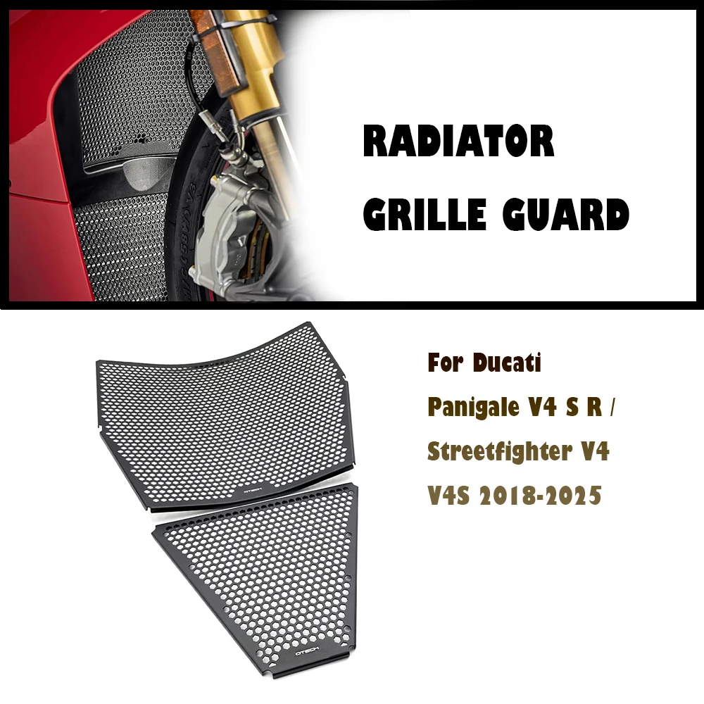 Motorcycle Radiator Grille Guard Cover Protector For Ducati Panigale V4 S Panigale V4 R V4R V4S Streetfighter V4 2018-2025
Motorcycle Radiator Grille Guard Cover Protector For Ducati Panigale V4 S Panigale V4 R V4R V4S Streetfighter V4 2018-2025