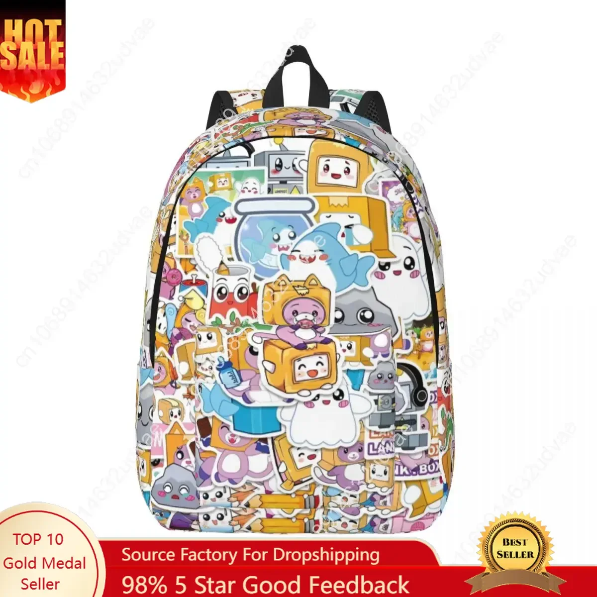 Lankyboxes Happy Foxy Boxy Backpack for Men Women Casual Student Business Daypack Cute Cartoon TV College Shoulder Bag Outdoor
Lankyboxes Happy Foxy Boxy Backpack for Men Women Casual Student Business Daypack Cute Cartoon TV College Shoulder Bag Outdoor