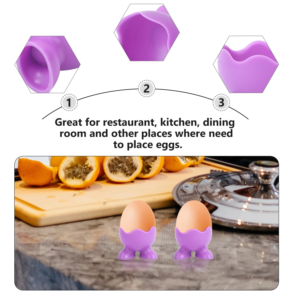 6 Pcs Silicone Egg Cup Steamer Heat Resistant Microwave Oven Tray Violet Egg Holder Sturdy Cook Breakfast Tool
6 Pcs Silicone Egg Cup Steamer Heat Resistant Microwave Oven Tray Violet Egg Holder Sturdy Cook Breakfast Tool