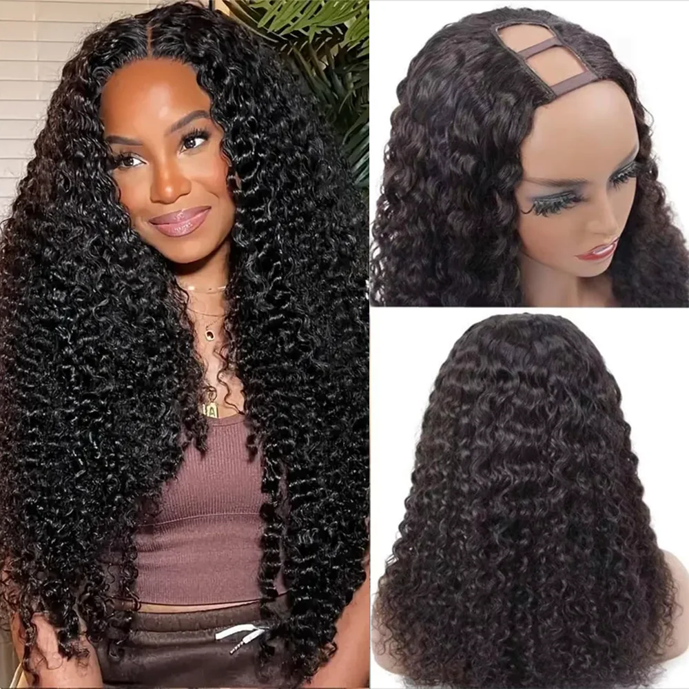 U Part Wig Human Hair Deep Curly No Leave Out Brazilian Deep Wave Human Hair Wigs for Women U Part No Glue Virgin Wigs On Sale
U Part Wig Human Hair Deep Curly No Leave Out Brazilian Deep Wave Human Hair Wigs for Women U Part No Glue Virgin Wigs On Sale