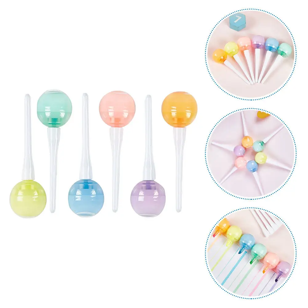 6Pcs Lollipop Highlighter Pens Portable Mini Markers Bright Colorful Note Marking Pens for School Office DIY Scrapbook Art
6Pcs Lollipop Highlighter Pens Portable Mini Markers Bright Colorful Note Marking Pens for School Office DIY Scrapbook Art