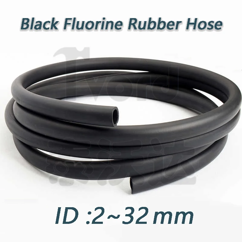 Black Fluorine Rubber Hose ID 2 3 4 5 6 7 8 10 12 ~ 32mm Fluororubber Tubing Pipe Acid-base Heat Oil Resistant Fluororubber Tube
Black Fluorine Rubber Hose ID 2 3 4 5 6 7 8 10 12 ~ 32mm Fluororubber Tubing Pipe Acid-base Heat Oil Resistant Fluororubber Tube