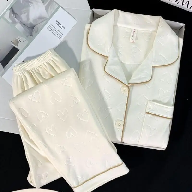 Spring Autumn New Style Women's Sleepwear Long Sleeve Open Cardigan Home Clothes Set Velvet Soft Comfortable Island Silk Mate...
Spring Autumn New Style Women's Sleepwear Long Sleeve Open Cardigan Home Clothes Set Velvet Soft Comfortable Island Silk Mate...