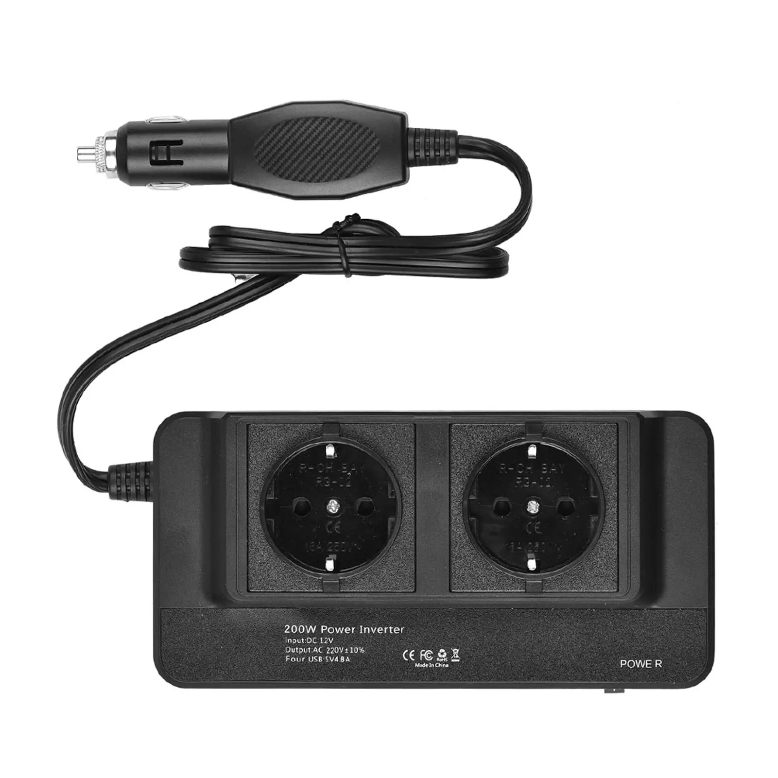 ABS Car Power Inverter Power Inverter Adapter Universal Portable 200W 12V To 220V DC To AC Inverter EU EU Plug
ABS Car Power Inverter Power Inverter Adapter Universal Portable 200W 12V To 220V DC To AC Inverter EU EU Plug