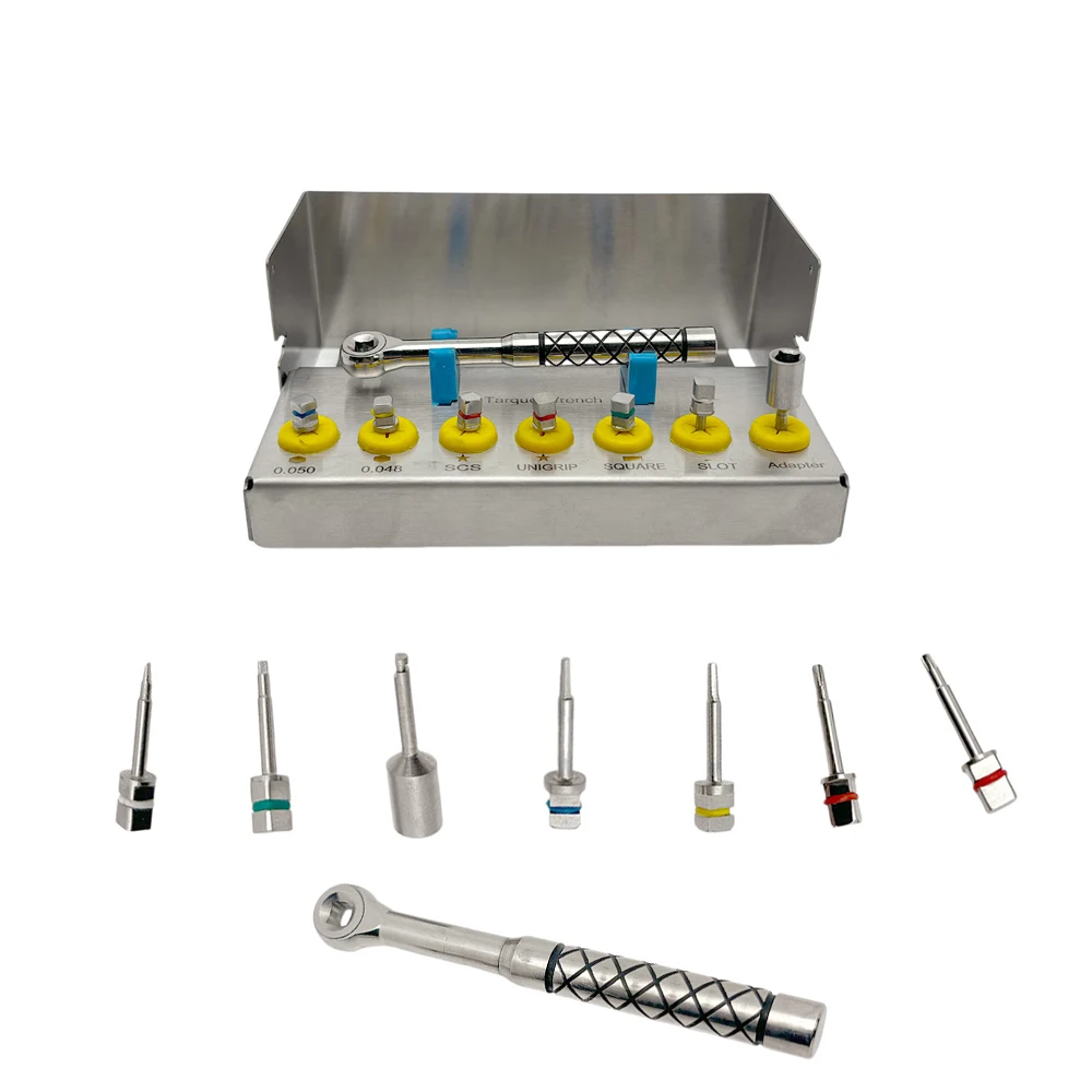Dental Implant Torque Kit Prosthetic Tools for Implantology Dental Surgical Instruments Precision Dentistry Supplies
Dental Implant Torque Kit Prosthetic Tools for Implantology Dental Surgical Instruments Precision Dentistry Supplies
