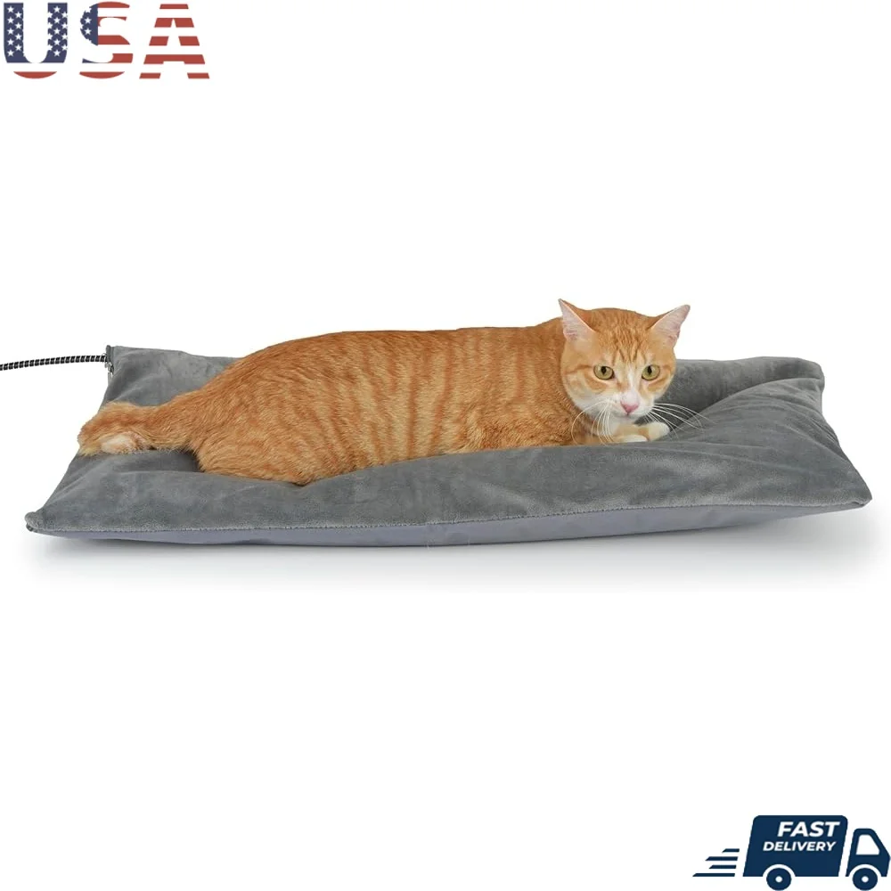 Outdoor Heated Cat Bed Pet Heating Pad Soft Warmth Feral Cats Dogs Durable Waterproof with Steel Cord 27.5"x15.7" 50W
Outdoor Heated Cat Bed Pet Heating Pad Soft Warmth Feral Cats Dogs Durable Waterproof with Steel Cord 27.5"x15.7" 50W