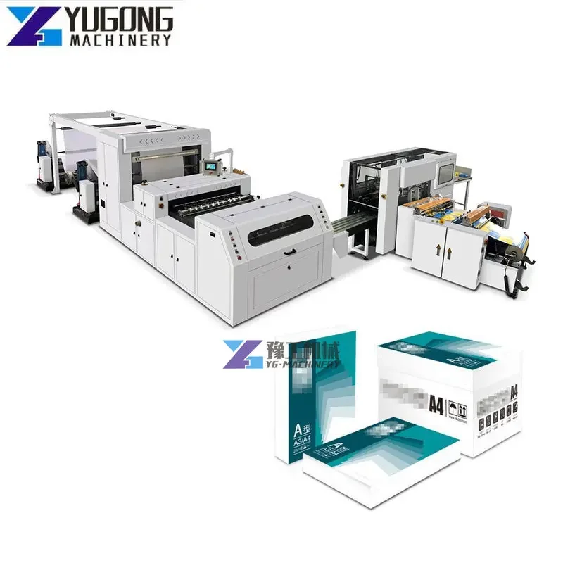 Fully Automatic Program Control A1 A2 A3 A4 Paper Cutting Slitting Machine Reams Packing Machine Small A4 Paper Cutting Machine
Fully Automatic Program Control A1 A2 A3 A4 Paper Cutting Slitting Machine Reams Packing Machine Small A4 Paper Cutting Machine