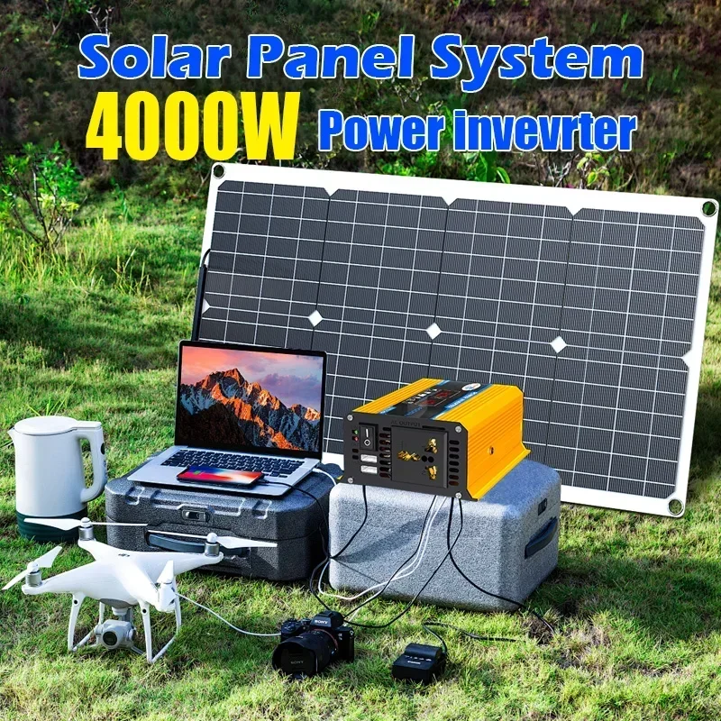 Ultimate Solar Power Solution: 2000W/4000W Inverter + Flexible 12V Panel - Reliable Energy for Camping, Travel & Home Emergencie
Ultimate Solar Power Solution: 2000W/4000W Inverter + Flexible 12V Panel - Reliable Energy for Camping, Travel & Home Emergencie