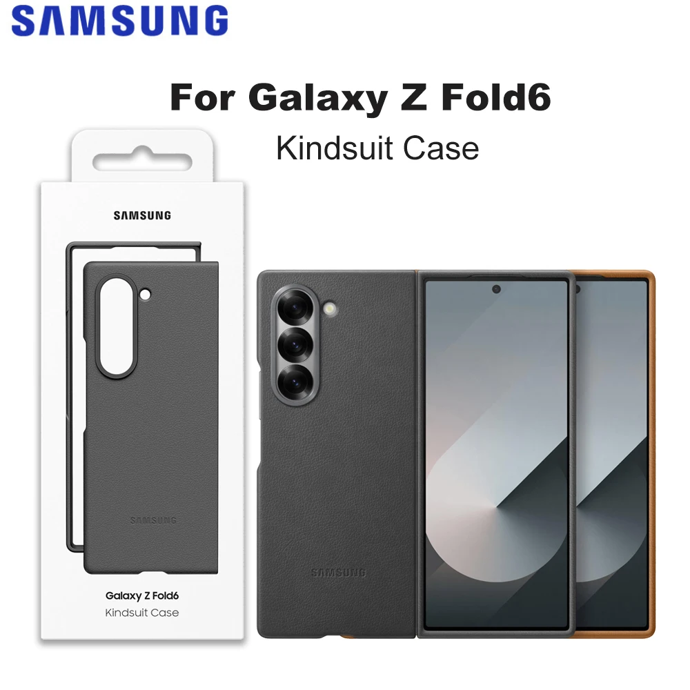 Original Samsung Kindsuit Case EF-VF956 for Galaxy Z Fold6 Vegan Leather Protective Case
Original Samsung Kindsuit Case EF-VF956 for Galaxy Z Fold6 Vegan Leather Protective Case
