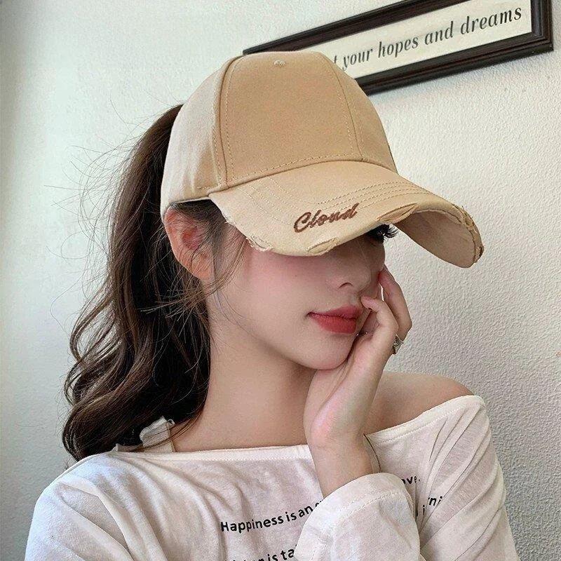 Women's Baseball Cap Spring Season New Style Big Head Size Empty Top Hat Face Slimming High Ponytail Can Be Tied Duckbill Cap
Women's Baseball Cap Spring Season New Style Big Head Size Empty Top Hat Face Slimming High Ponytail Can Be Tied Duckbill Cap