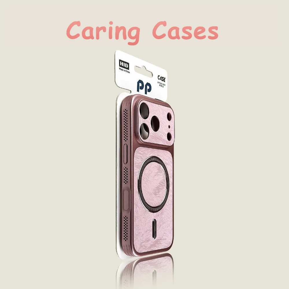 For iPhone 17 Pro Max Case Pink Velvet New Magnetic Breathable Heat Dissipation Edge Shockproof Cover with iphone 16 15 14
For iPhone 17 Pro Max Case Pink Velvet New Magnetic Breathable Heat Dissipation Edge Shockproof Cover with iphone 16 15 14