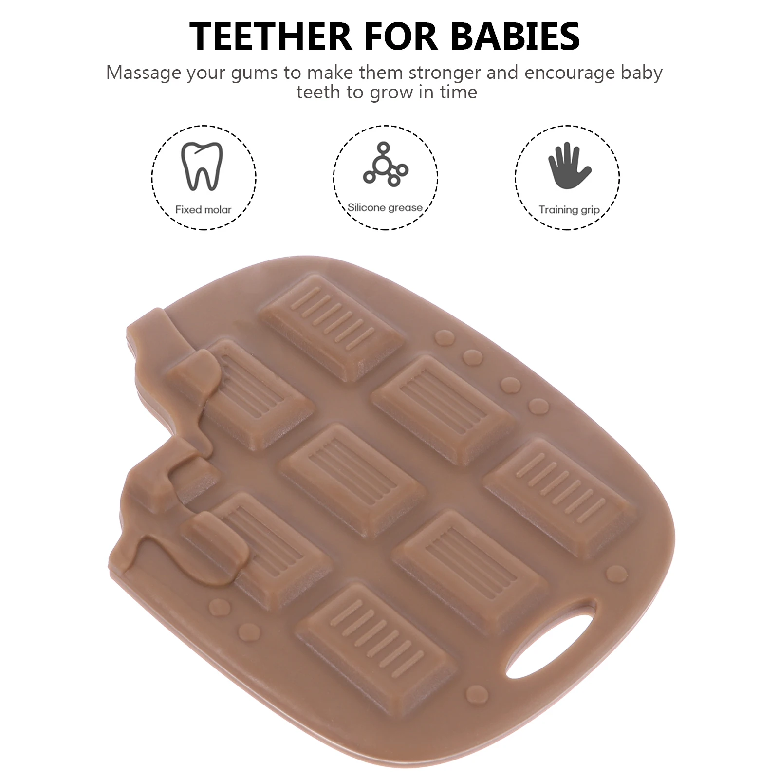 Baby Molar Rod Silicone Teeth Grinding Stick Durable Teether For Teething Relief Bite Resistant Chew For Babies
Baby Molar Rod Silicone Teeth Grinding Stick Durable Teether For Teething Relief Bite Resistant Chew For Babies