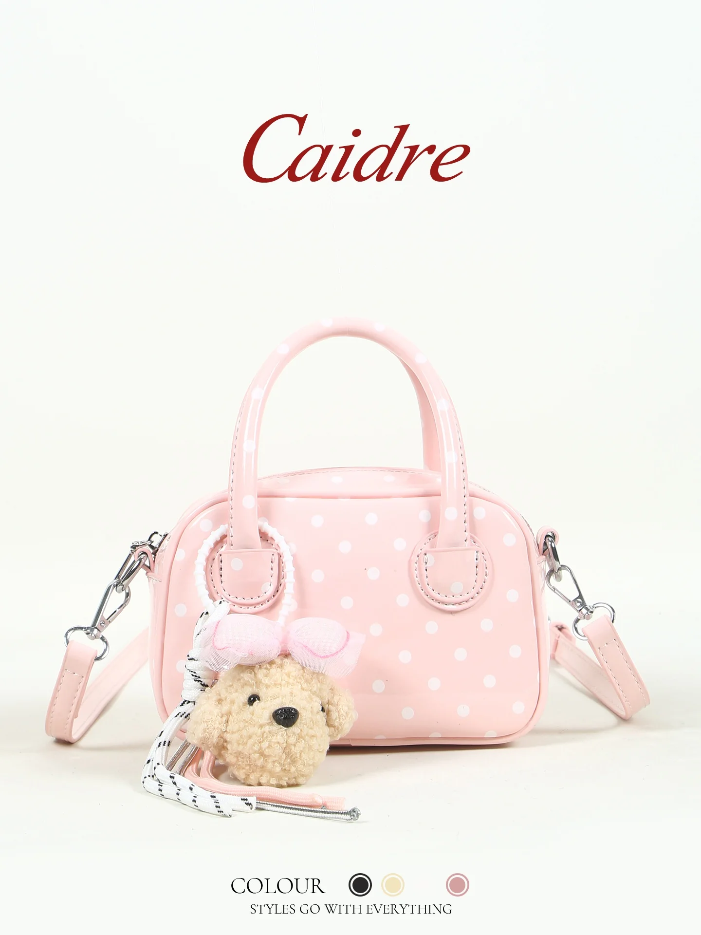 Caidre Korean Style Polka Dot Shoulder Crossbody Bag Women's 2026 New Office Small Handbag Bowling Bag Soft PU Leather
Caidre Korean Style Polka Dot Shoulder Crossbody Bag Women's 2026 New Office Small Handbag Bowling Bag Soft PU Leather