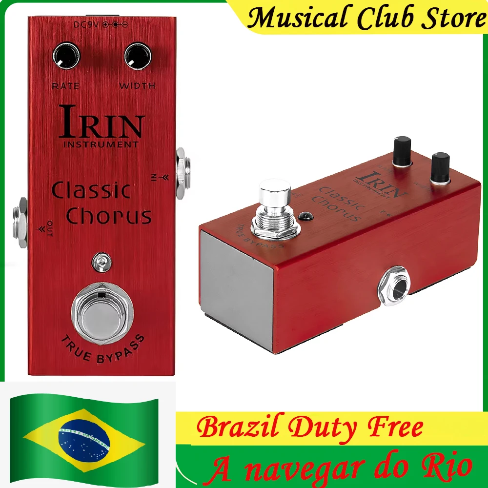 IRIN Effectors Electric Guitar Classic Chorus Pedal Crisp Transparent Chorus Full Bodied Sounds Effect Pedal True Bypass
IRIN Effectors Electric Guitar Classic Chorus Pedal Crisp Transparent Chorus Full Bodied Sounds Effect Pedal True Bypass