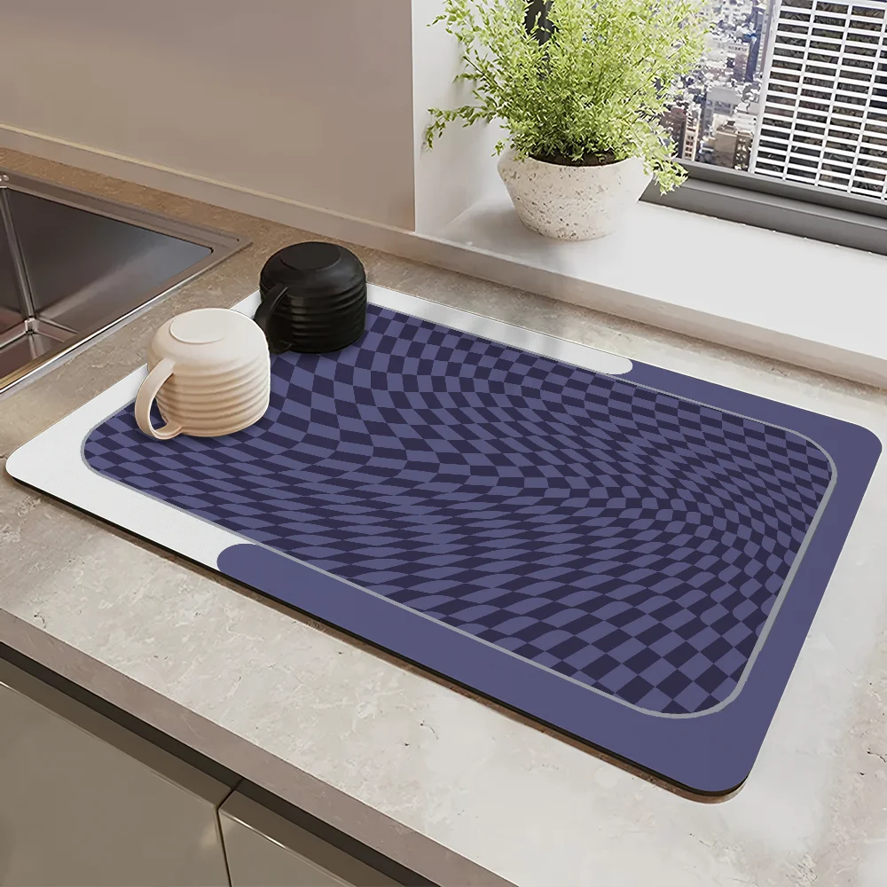 Fashion Fantastical Grid Draining Pad Drying Mat For Kitchen Bar Coffee Dishes Rubber Quick Drying Water Absorbent Anti-slip Mat
Fashion Fantastical Grid Draining Pad Drying Mat For Kitchen Bar Coffee Dishes Rubber Quick Drying Water Absorbent Anti-slip Mat