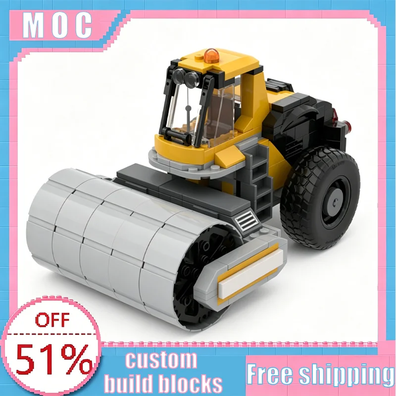 337 PCS MOC Construction Steamroller 7746 Revamp Model Custom Creative Building Blocks Educational Assembly Toy Christmas Gift
337 PCS MOC Construction Steamroller 7746 Revamp Model Custom Creative Building Blocks Educational Assembly Toy Christmas Gift