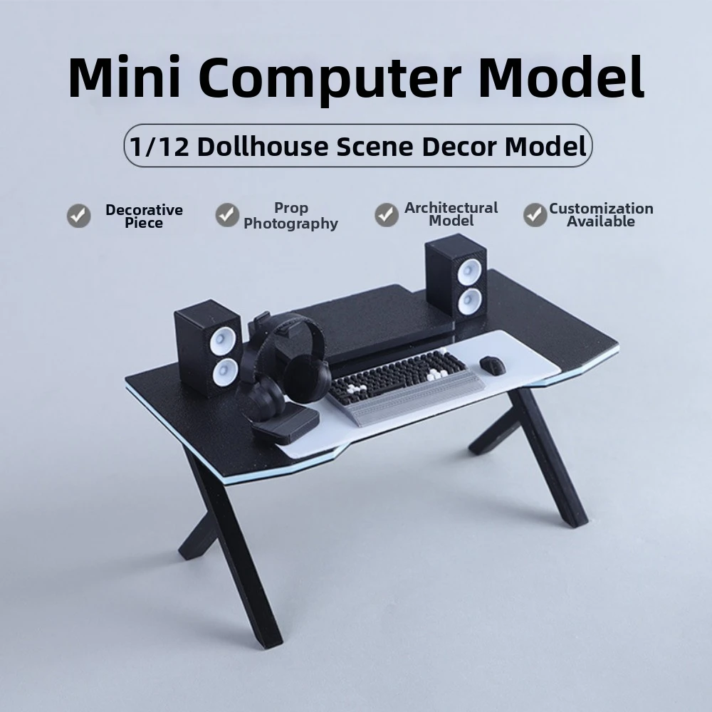 New 1/12 Dollhouse Study Room Computer 10 Styles Plastic Esports Games Computer Micro Scene Props Keyboard Set
New 1/12 Dollhouse Study Room Computer 10 Styles Plastic Esports Games Computer Micro Scene Props Keyboard Set