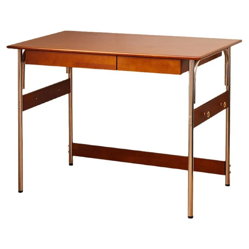 Stainless steel solid wood desk, medieval style study desk, computer desk
Stainless steel solid wood desk, medieval style study desk, computer desk