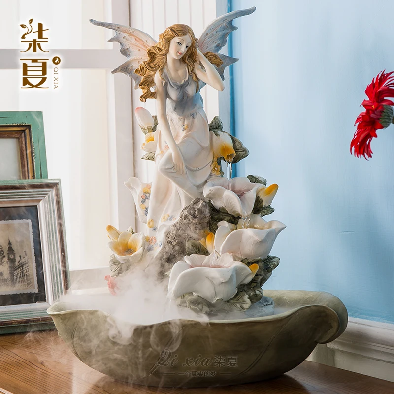 Wedding gift creative European style TV cabinet living room home decorations running water fountain ornaments housewarming new h
Wedding gift creative European style TV cabinet living room home decorations running water fountain ornaments housewarming new h