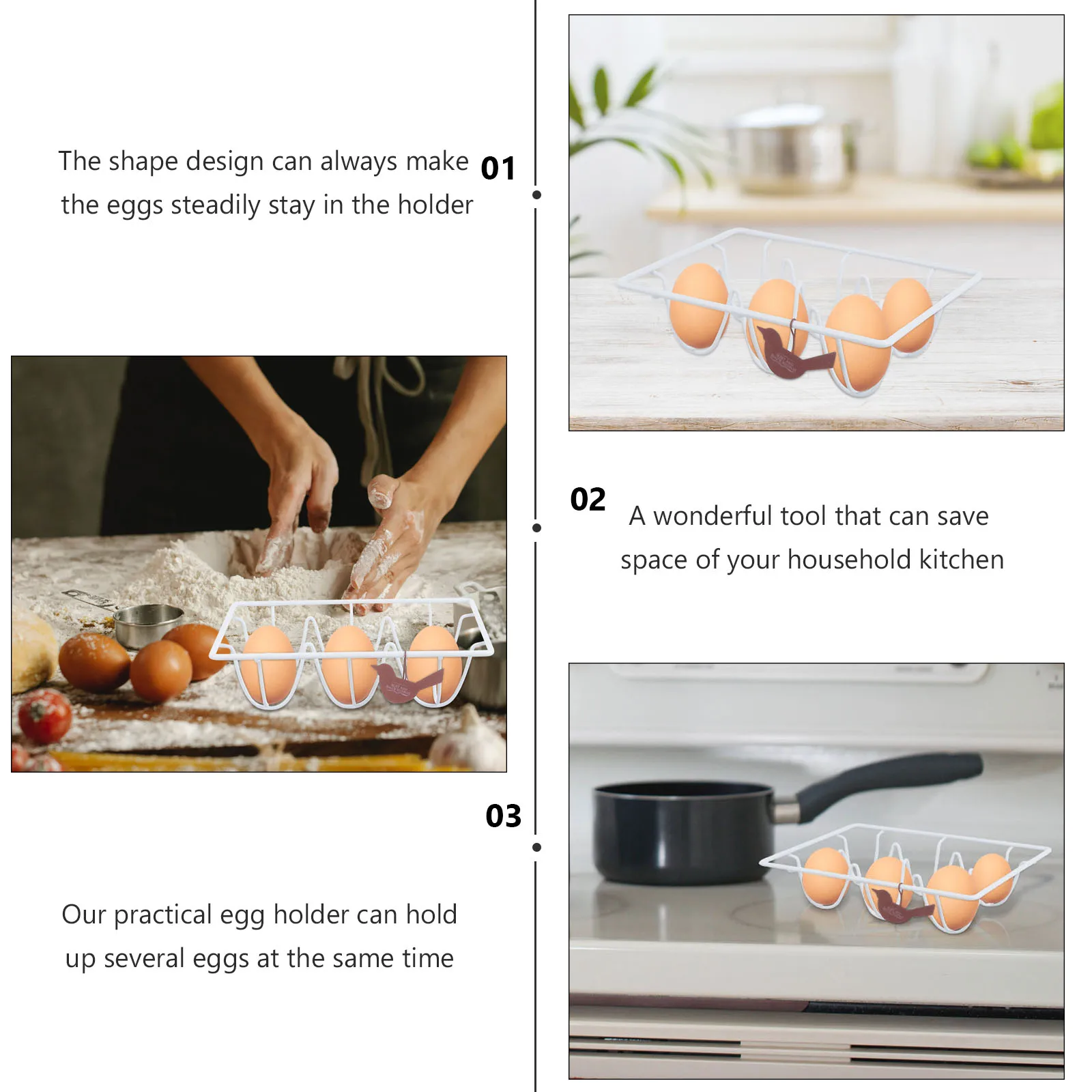 Rack Iron Smooth Surface Compact Egg Storage Tray For Refrigerator Kitchen Organizer Container Case
Rack Iron Smooth Surface Compact Egg Storage Tray For Refrigerator Kitchen Organizer Container Case