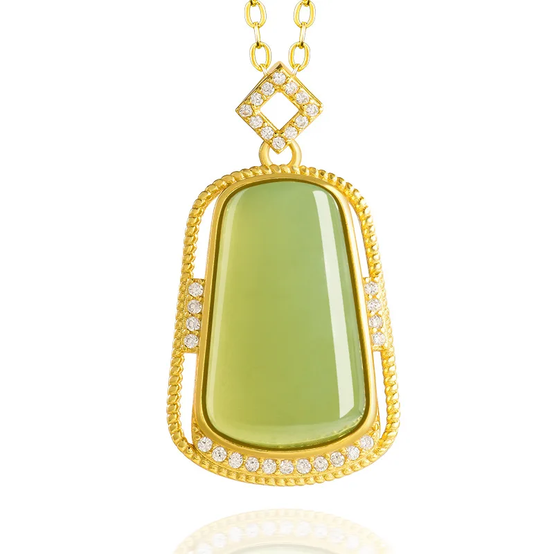 Luxury Hetian Jade Blessing Plaque Pendant S925 Silver Vintage Buddhist Jewelry Gift
Luxury Hetian Jade Blessing Plaque Pendant S925 Silver Vintage Buddhist Jewelry Gift