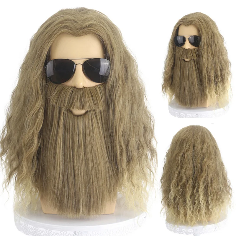 Halloween , anime Avengers Thor COSWIGS , beard wig, headgear
Halloween , anime Avengers Thor COSWIGS , beard wig, headgear