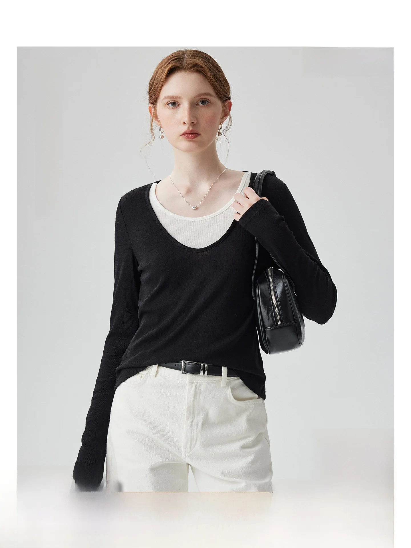 Женская длинная футболка Sve U-Ne, цветная блузка, дизайн, облегающий универсальный топ для поездок на работу, осеннее новое поступление
Женская длинная футболка Sve U-Ne, цветная блузка, дизайн, облегающий универсальный топ для поездок на работу, осеннее новое поступление