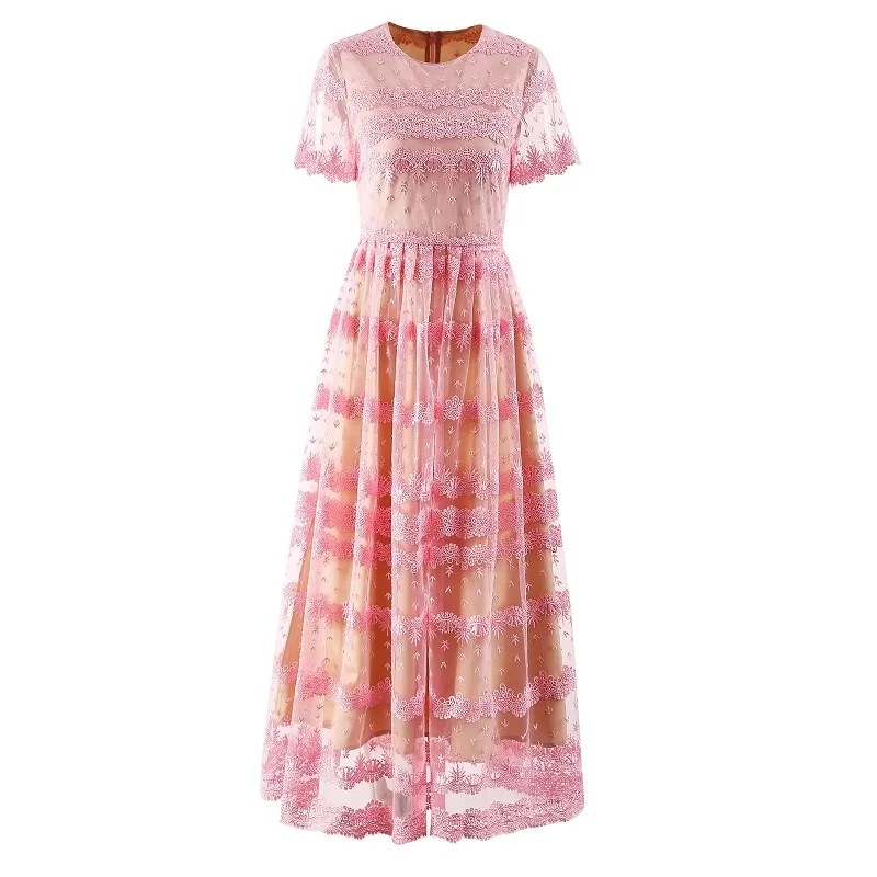 XXL Long Pink Dress 2024 Spring Summer Wedding Party Women Appliques Lace Embroidery Patchwork Short Sleeve Sexy Lace Maxi Dress
XXL Long Pink Dress 2024 Spring Summer Wedding Party Women Appliques Lace Embroidery Patchwork Short Sleeve Sexy Lace Maxi Dress