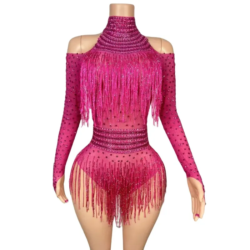 Sparkly Rhinestones Fringes Leotard Sexy Dance Tassel Bodysuit Nightclub Show Performance Stage Wear Singer Dancer Sexy Costume
Sparkly Rhinestones Fringes Leotard Sexy Dance Tassel Bodysuit Nightclub Show Performance Stage Wear Singer Dancer Sexy Costume
