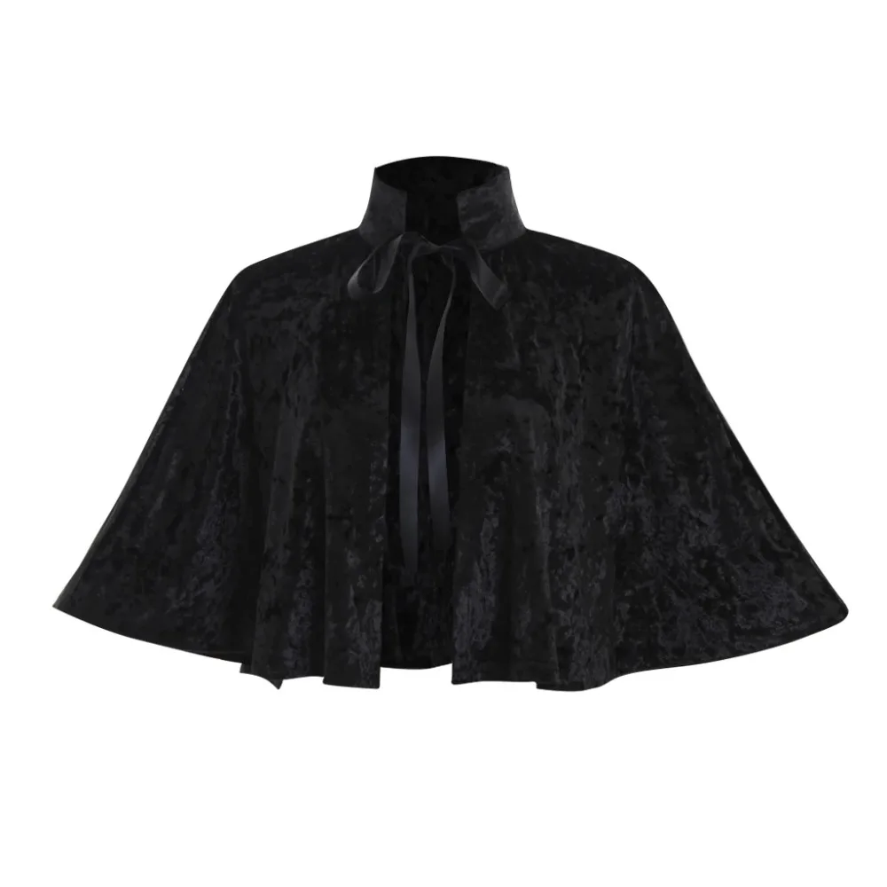 Halloween Party Women Costume Vintage Victorian Velvet Cape Gothic Steampunk Witch Short Shawl Lolita Wrap Robe
Halloween Party Women Costume Vintage Victorian Velvet Cape Gothic Steampunk Witch Short Shawl Lolita Wrap Robe