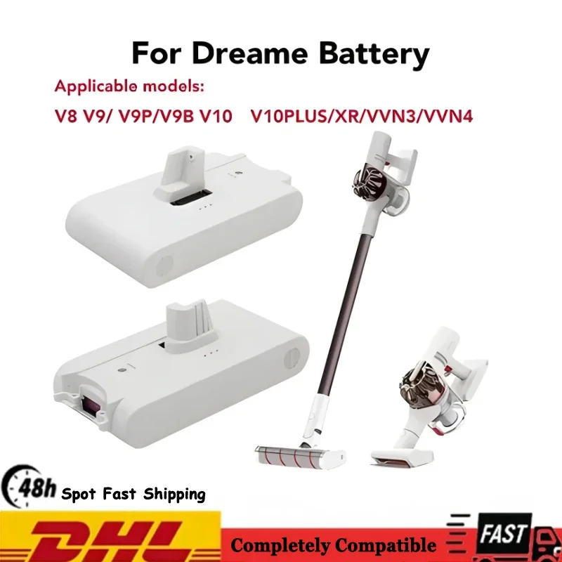 Новый литиевый аккумулятор V9 V10 для Dreame V8 V9 V10 V9P XR VVN3 VVN4, ручной беспроводной пылесос, запасные части, батарея
Новый литиевый аккумулятор V9 V10 для Dreame V8 V9 V10 V9P XR VVN3 VVN4, ручной беспроводной пылесос, запасные части, батарея