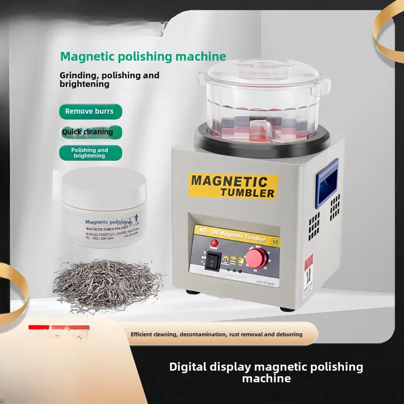 KT185 Magnetic Polishing Machine Grinding Machine Jewelry Gold Silver Copper Stainless Steel Cleaning
KT185 Magnetic Polishing Machine Grinding Machine Jewelry Gold Silver Copper Stainless Steel Cleaning