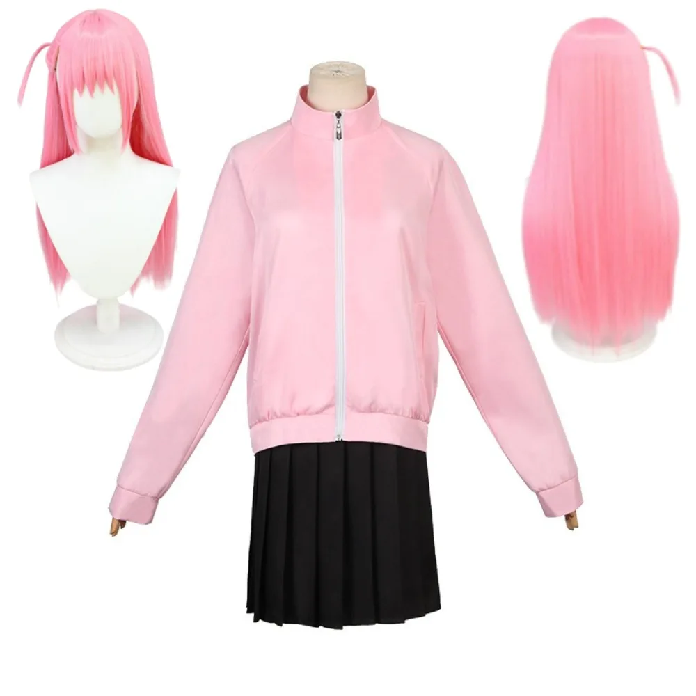 Anime Gotou Hitori Cosplay Bocchi The Rock Gotou Hitori Cosplay Costume JK Uniform Pink Jacket Skirt Wig Suit Halloween Cosplay
Anime Gotou Hitori Cosplay Bocchi The Rock Gotou Hitori Cosplay Costume JK Uniform Pink Jacket Skirt Wig Suit Halloween Cosplay
