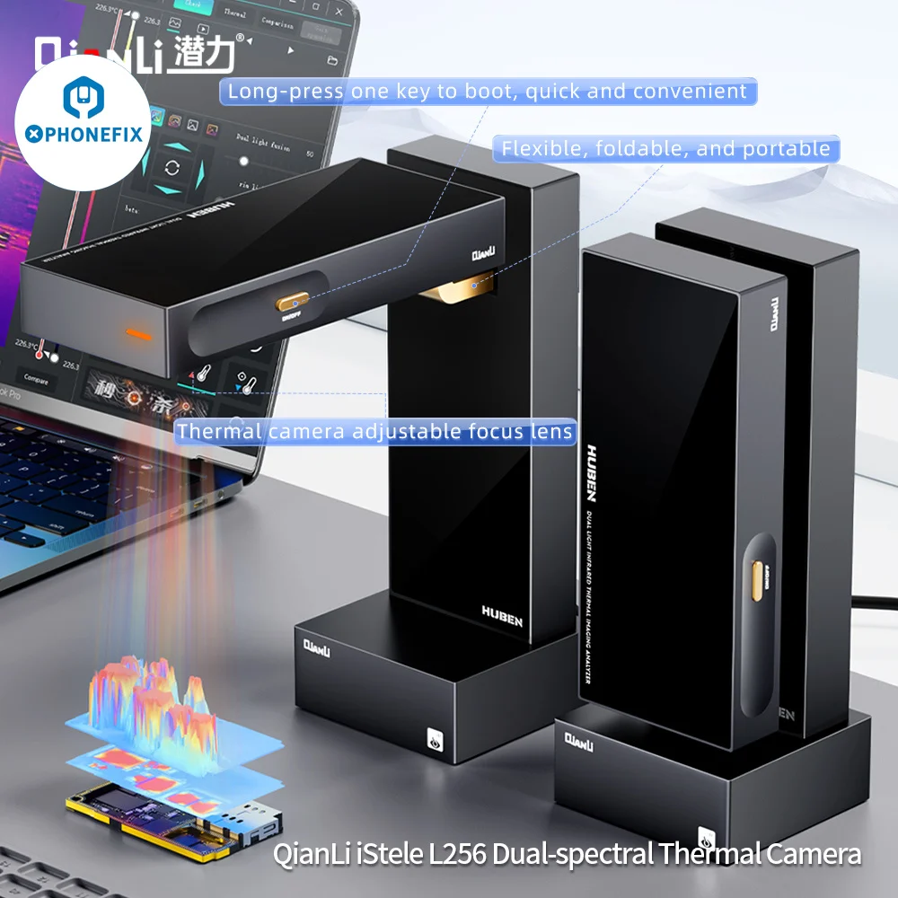 QianLi L256 iStele Dual Camera Imaging Quick Leakage Check Scout with Adjustable Focus Lens PCB Short Circuit fault Rapid Detect
QianLi L256 iStele Dual Camera Imaging Quick Leakage Check Scout with Adjustable Focus Lens PCB Short Circuit fault Rapid Detect