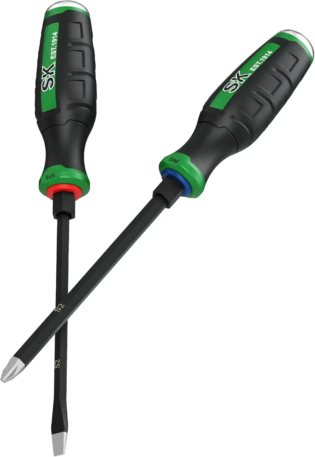 2-Piece Heavy Duty Screwdriver Set, Demolition Driver, Slotted and Phillips, S2 Steel, SureGrip Handle
2-Piece Heavy Duty Screwdriver Set, Demolition Driver, Slotted and Phillips, S2 Steel, SureGrip Handle