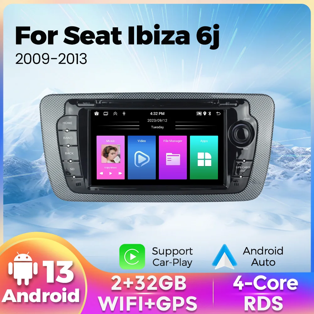 Navifly 7" Android Auto Carplay Car Radio Multimedia Video Player For Seat Ibiza 6j 2009 2010 2012 2013 MK4 FR GPS 2Din Stereo
Navifly 7" Android Auto Carplay Car Radio Multimedia Video Player For Seat Ibiza 6j 2009 2010 2012 2013 MK4 FR GPS 2Din Stereo