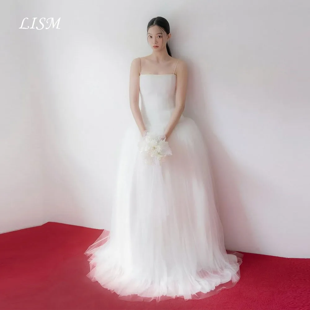 LISM Strapless A-Line Simple Korea Wedding Dresses Silk Tulle Satin Photo Shoot Elegant Bridal Gowns 웨딩드레스 Customized
LISM Strapless A-Line Simple Korea Wedding Dresses Silk Tulle Satin Photo Shoot Elegant Bridal Gowns 웨딩드레스 Customized