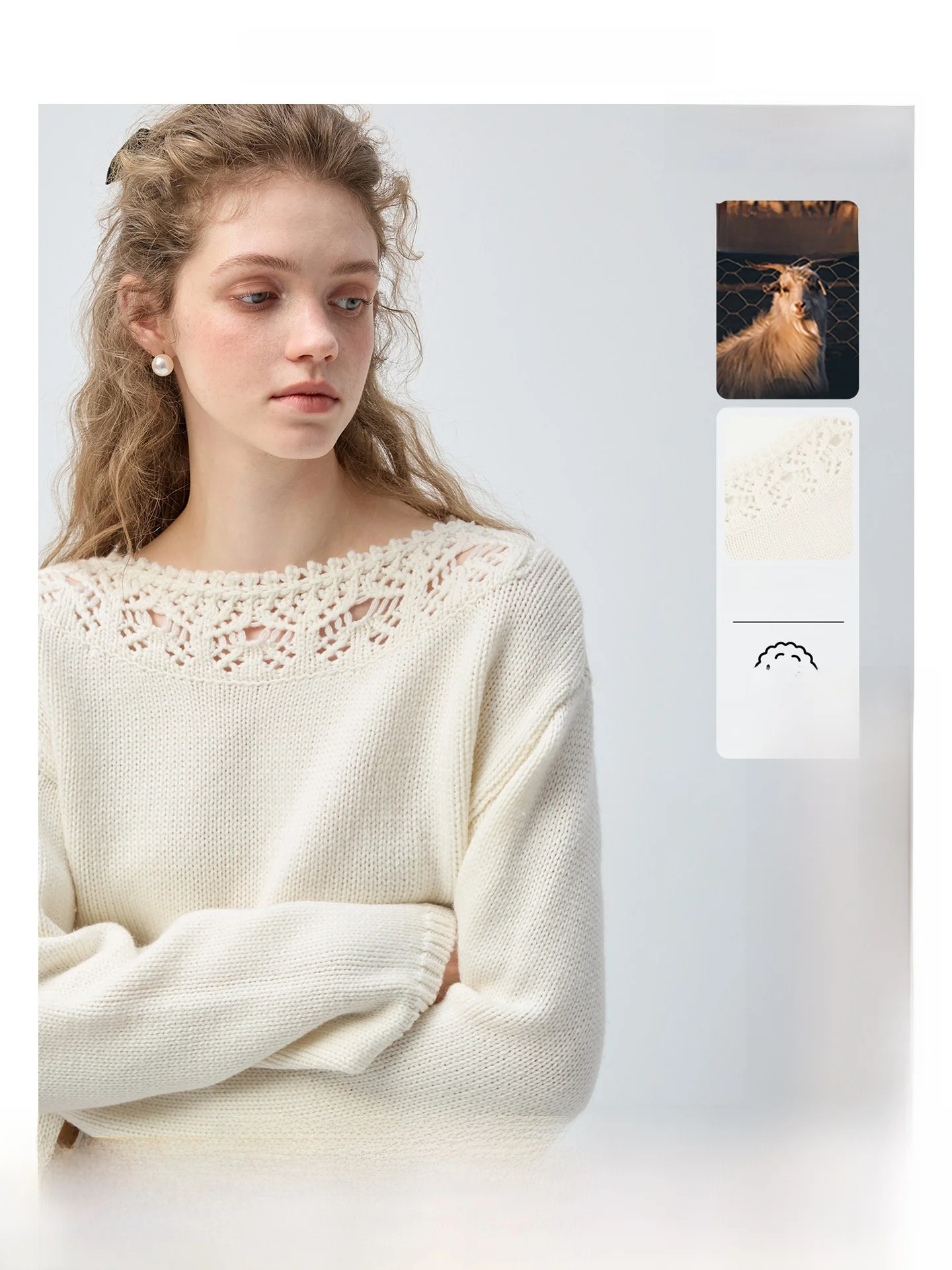 Vega Chang Women's Wool Knitted Hollow out Shoulder Bared One-Shoulder Sweater Loose Fit Spring 2026 Casual Commute Style
Vega Chang Women's Wool Knitted Hollow out Shoulder Bared One-Shoulder Sweater Loose Fit Spring 2026 Casual Commute Style