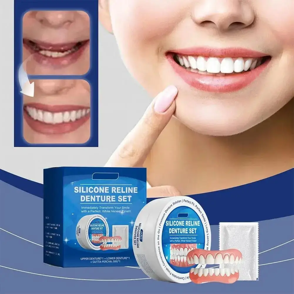 newOral Cavity Silicone Denture Set, Comfortable Wear Perfect Fit Without Harmful Substances ck848
newOral Cavity Silicone Denture Set, Comfortable Wear Perfect Fit Without Harmful Substances ck848