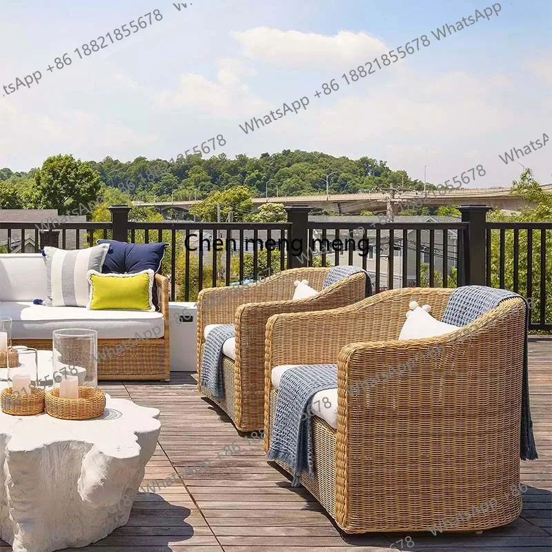 Outdoor rattan sofa combination villa courtyard sun room balcony outdoor waterproof and sun protection furniture
Outdoor rattan sofa combination villa courtyard sun room balcony outdoor waterproof and sun protection furniture